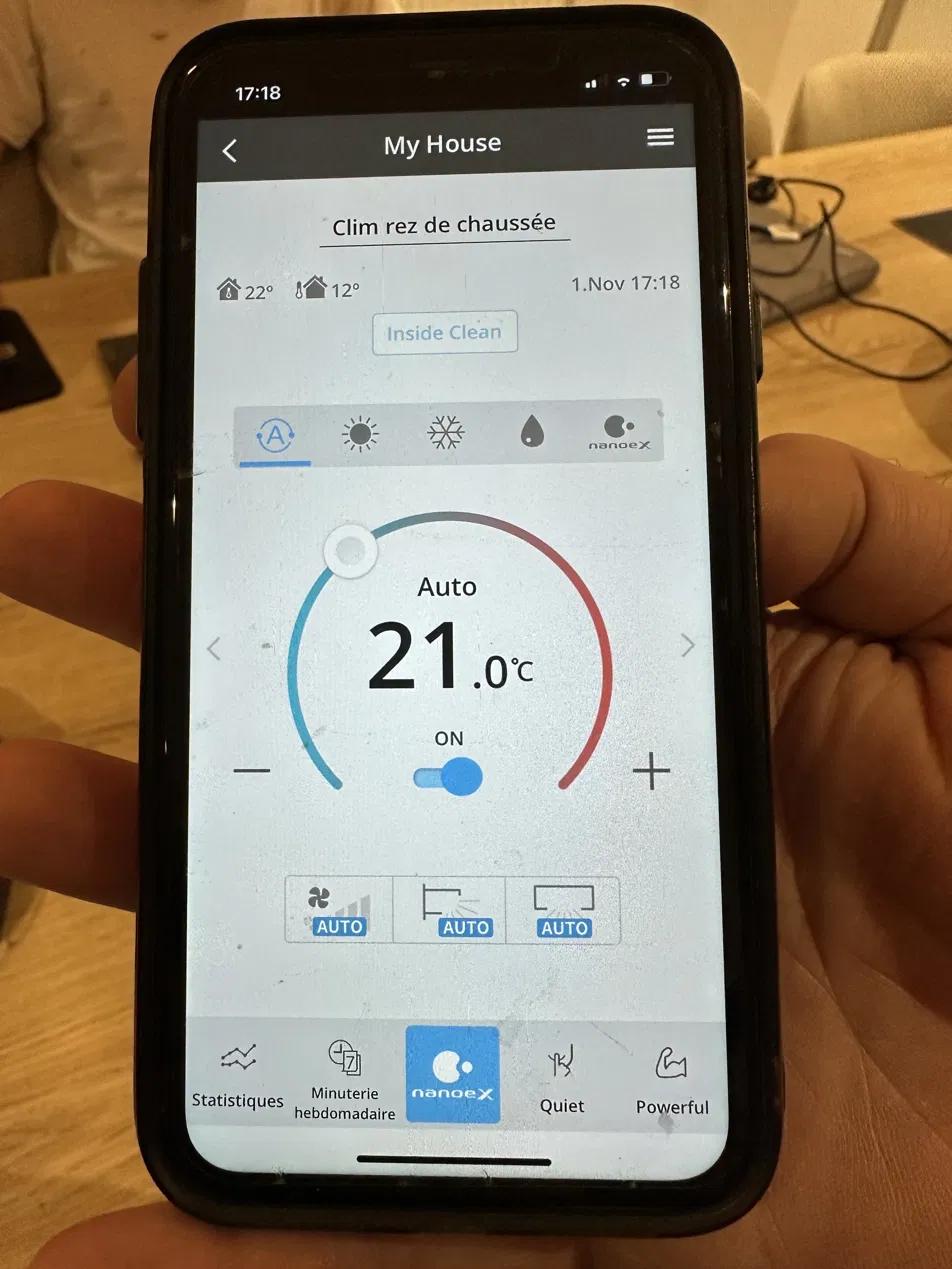 Climatisation dans un salon